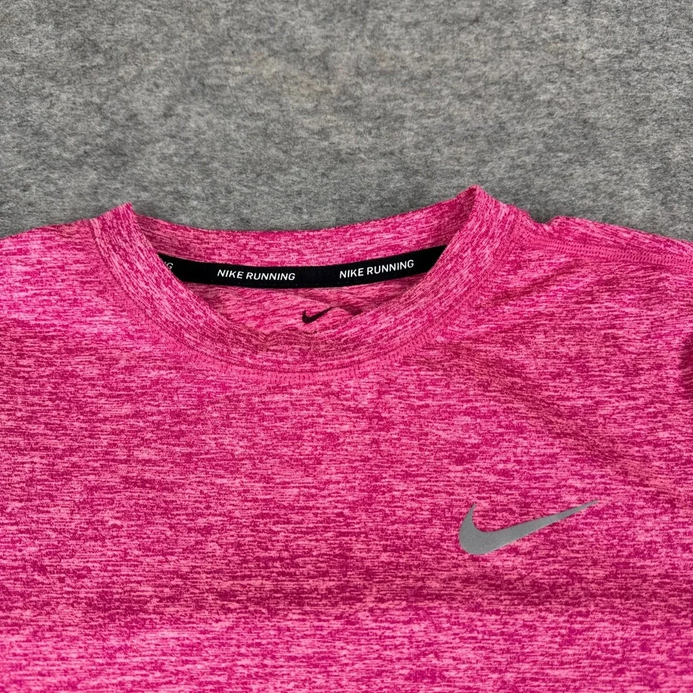 Nike Running Dri Fit Element Shirt Long Sleeve Pink Womens Small S